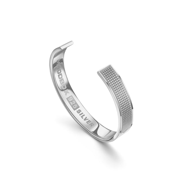 SOULGUARD OPEN BRACELET - PlATINUM PLATED SILVER