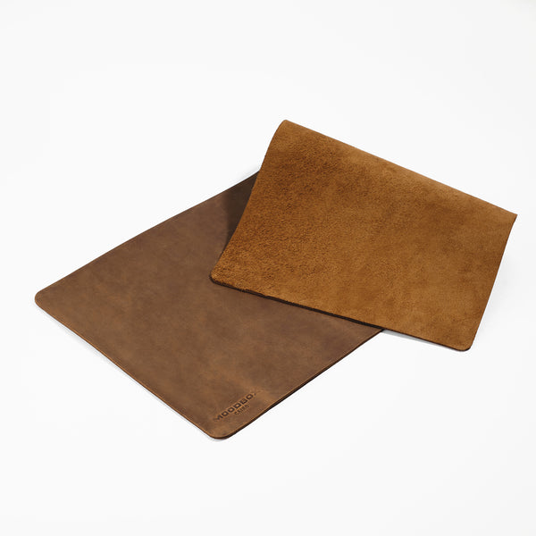 MOODBOX LEATHER DESK MAT - BROWN