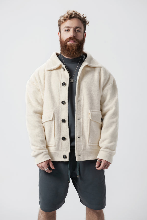 SOULGUARD SHERPA JACKET - VISTA WHITE