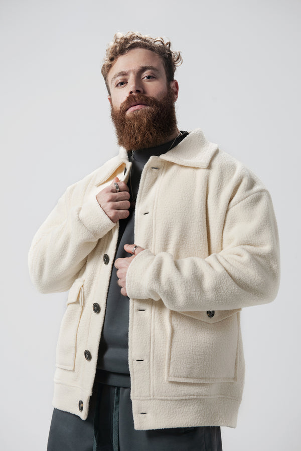 SOULGUARD SHERPA JACKET - VISTA WHITE