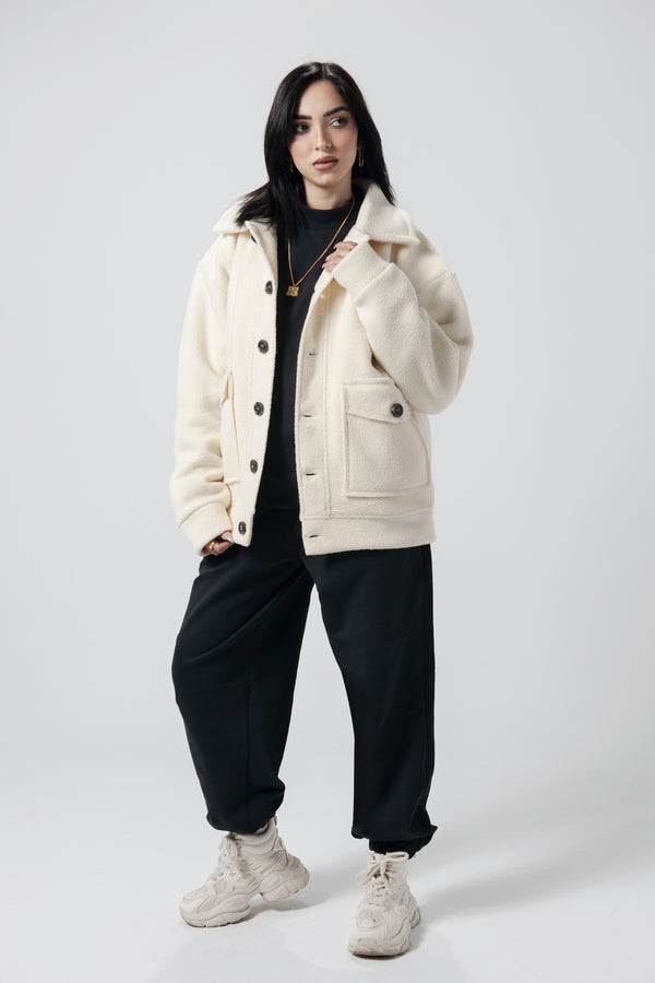 SOULGUARD SHERPA JACKET - VISTA WHITE