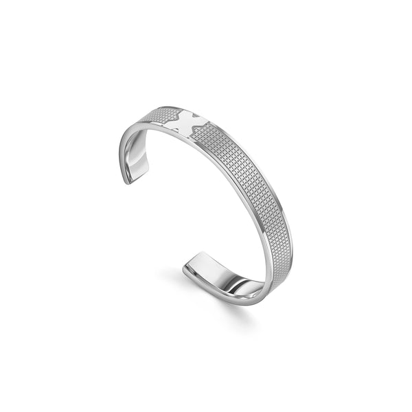 SOULGUARD OPEN BRACELET - PlATINUM PLATED SILVER