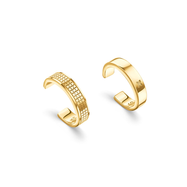 SOULGUARD OPEN RING - GOLD PLATED (SET OF 2)